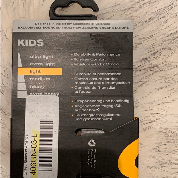 Point 6 kids lightweight hiking socks size L - Picture 6 of 7